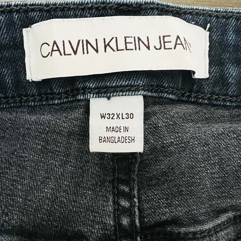 Calvin Klein Jeans Men's Size 32X30 Blue Skinny Moulant Stretch Denim